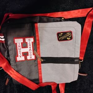 Hogwarts Alumni Black and Red Messenger Bag